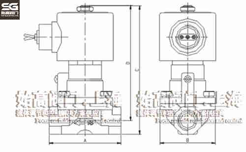 螺紋不銹鋼蒸汽電磁閥尺寸 螺紋不銹鋼蒸汽電磁閥尺寸