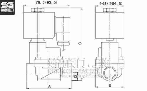 螺紋噴泉氣爆電磁閥尺寸 螺紋噴泉氣爆電磁閥尺寸