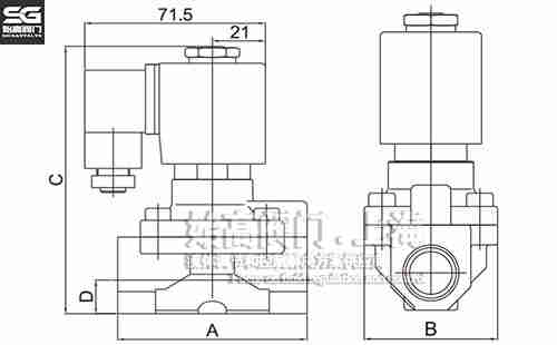 高壓先導膜片式電磁閥尺寸 高壓先導膜片式電磁閥尺寸