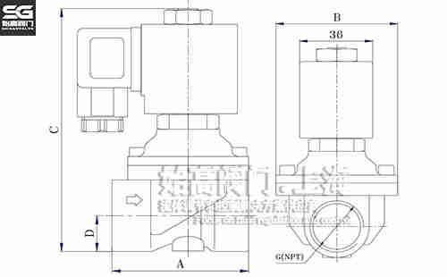常閉可調節煤氣電磁閥尺寸 常閉可調節煤氣電磁閥尺寸