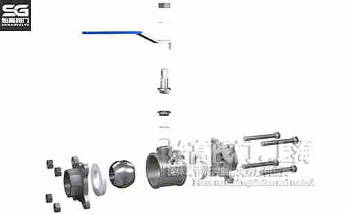 三片式球閥零部件 三片式球閥零部件