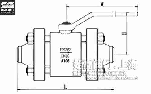 Q61N高壓對焊球閥尺寸 Q61N高壓對焊球閥尺寸