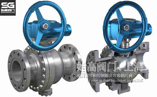 蝸輪固定式球閥結構 蝸輪固定式球閥結構