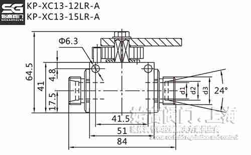 A型KP-X13行程控制式球閥尺寸 A型KP-X13行程控制式球閥尺寸
