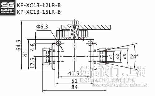 B型KP-X13行程控制式球閥尺寸 B型KP-X13行程控制式球閥尺寸