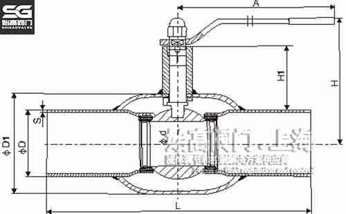 縮徑全焊接球閥尺寸 縮徑全焊接球閥尺寸