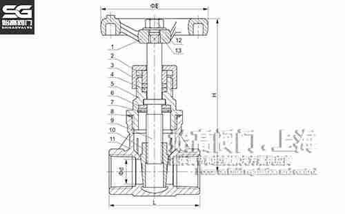 不銹鋼內螺紋閘閥尺寸 不銹鋼內螺紋閘閥尺寸