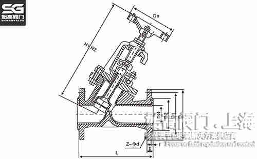 直流式襯氟截止閥尺寸 直流式襯氟截止閥尺寸