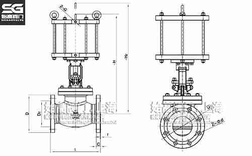 美標氣動(dòng)截止閥尺寸 美標氣動(dòng)截止閥尺寸