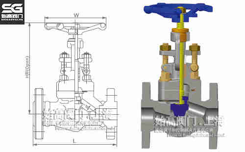 法蘭鍛鋼截止閥尺寸 法蘭鍛鋼截止閥尺寸