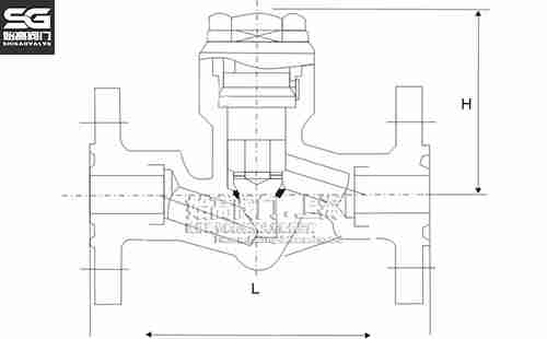 法蘭鍛鋼止回閥尺寸圖 法蘭鍛鋼止回閥尺寸圖