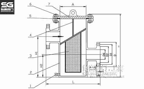 高低籃式過(guò)濾器尺寸圖 高低籃式過(guò)濾器尺寸圖