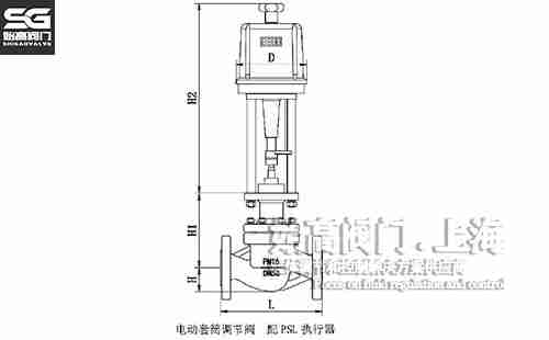 電子式電動(dòng)套筒調節閥尺寸圖 電子式電動(dòng)套筒調節閥尺寸圖