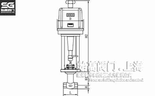 電子式電動(dòng)小流量調節閥尺寸圖 電子式電動(dòng)小流量調節閥尺寸圖