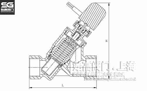 動(dòng)態(tài)平衡電動(dòng)二通閥尺寸圖 動(dòng)態(tài)平衡電動(dòng)二通閥尺寸圖
