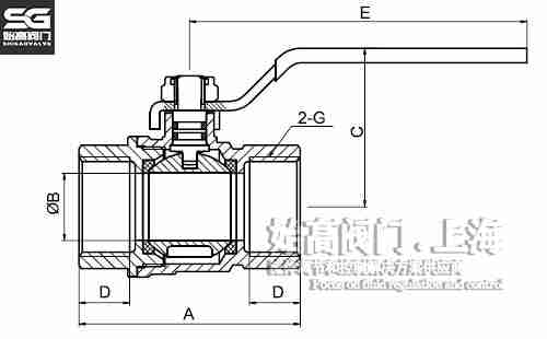 黃銅螺紋球閥尺寸圖 黃銅螺紋球閥尺寸圖