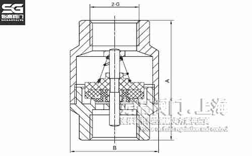 黃銅立式止回閥尺寸圖 黃銅立式止回閥尺寸圖